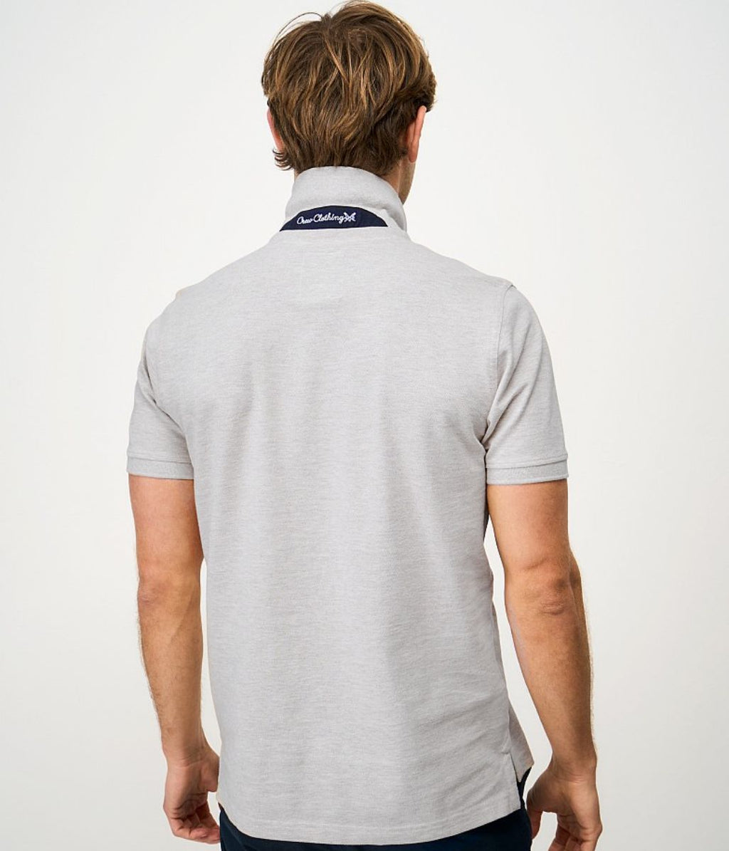 Light Grey Mens Classic Cotton Polo Shirt