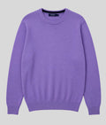 Mens Purple Wool Crew Neck Jumper