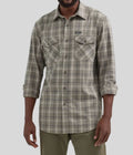 Mens Green Checked Utility Shirt