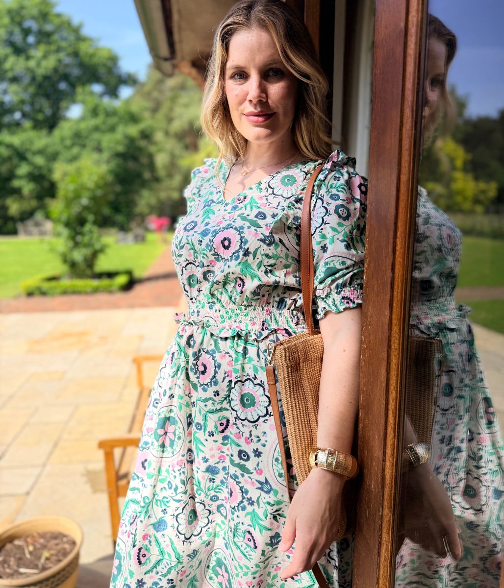 Rosalie Floral Frill Dress