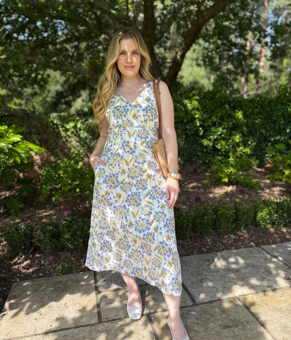 Ex Seasalt Agapanthus Sky Beyond Dress