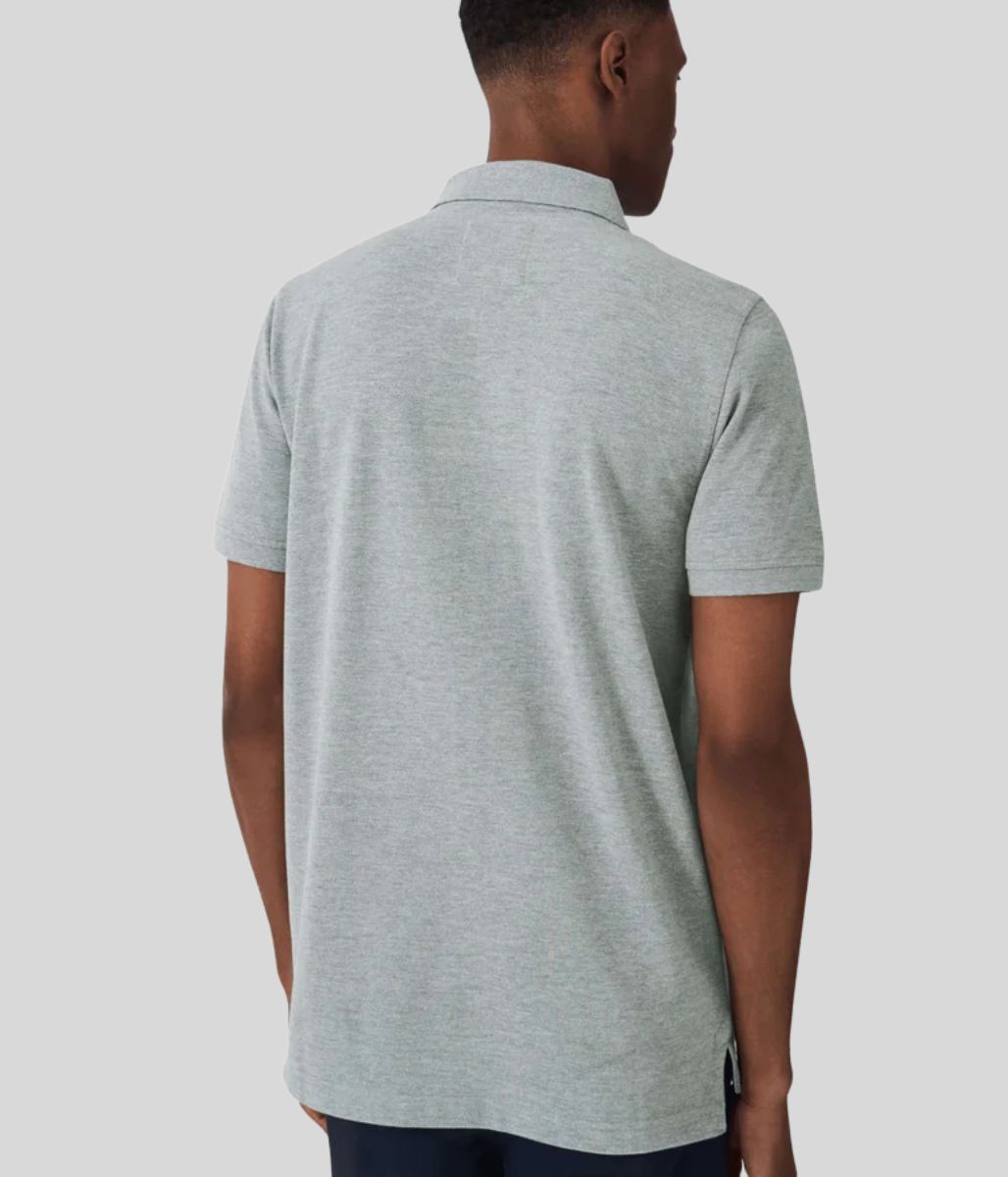 Grey Mens Classic Cotton Polo Shirt