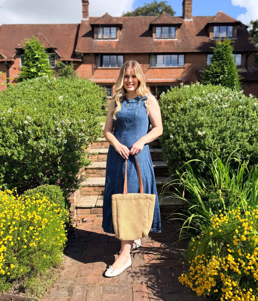 Denim Sleeveless Midi Dress