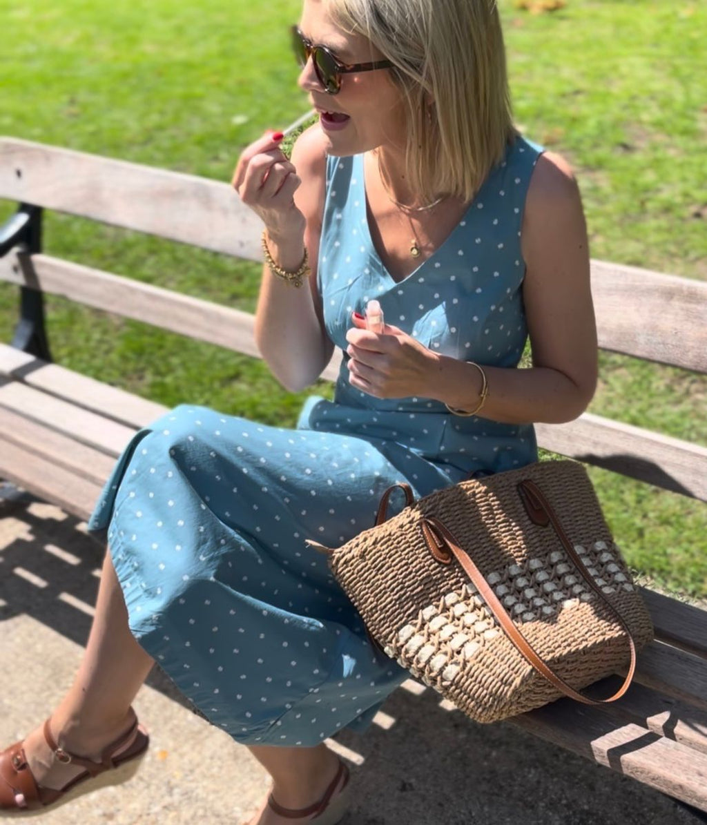 Ex Seasalt Dot Sky Beyond Dress
