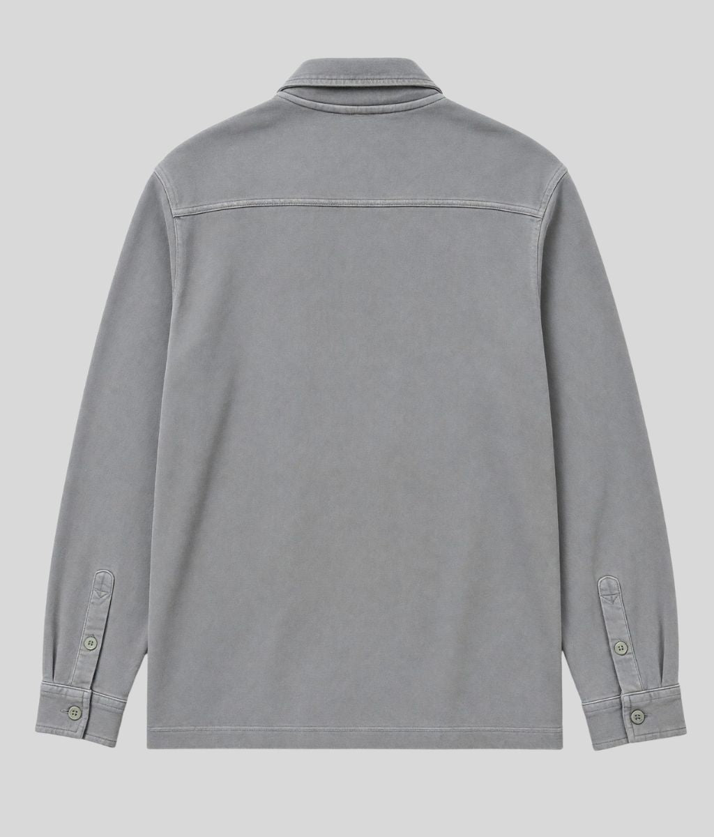 Mens Sage Cotton Jersey Overshirt