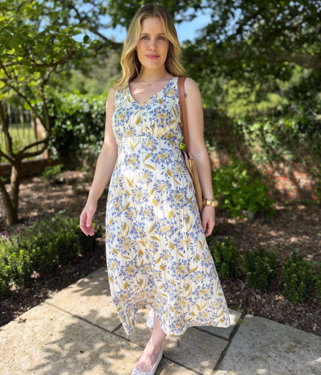 Ex Seasalt Agapanthus Sky Beyond Dress