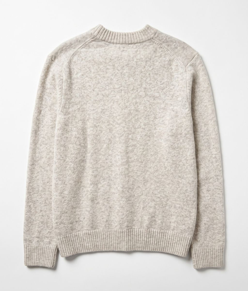 Mens Natural Crew Neck Jumper
