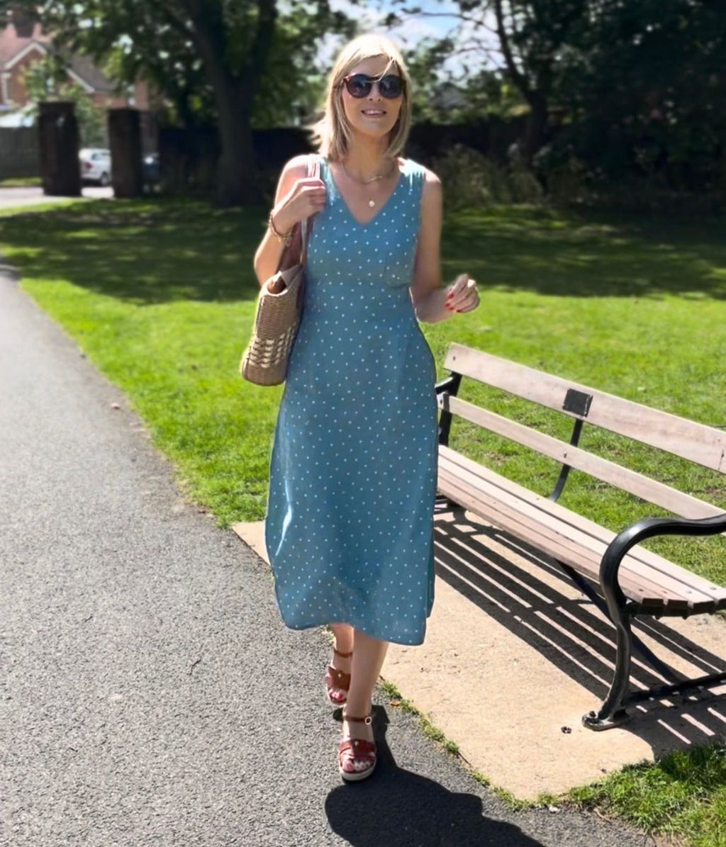 Ex Seasalt Dot Sky Beyond Dress
