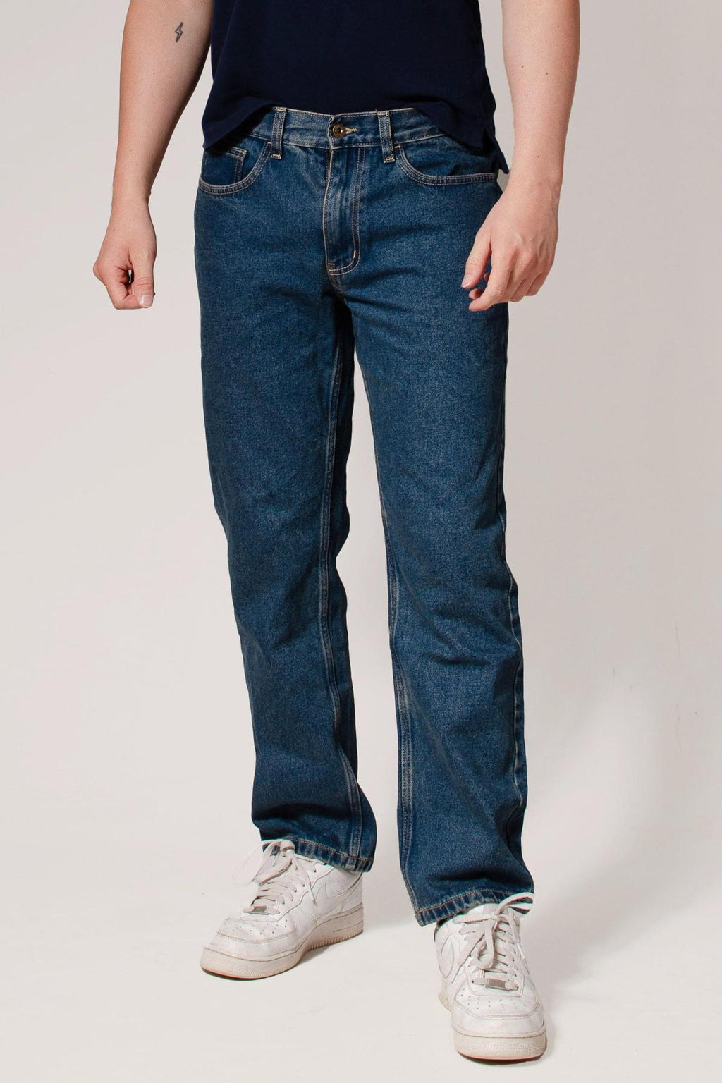 Straight Leg Regular Fit Jeans