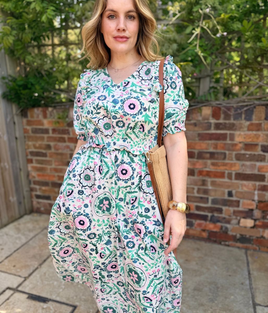 Rosalie Floral Frill Dress