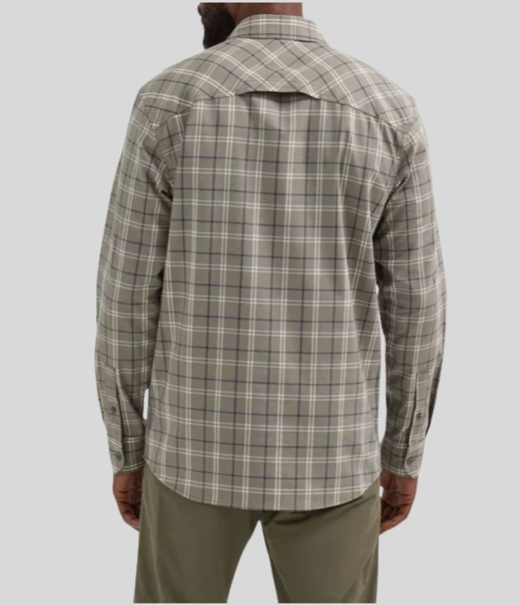Mens Green Checked Utility Shirt