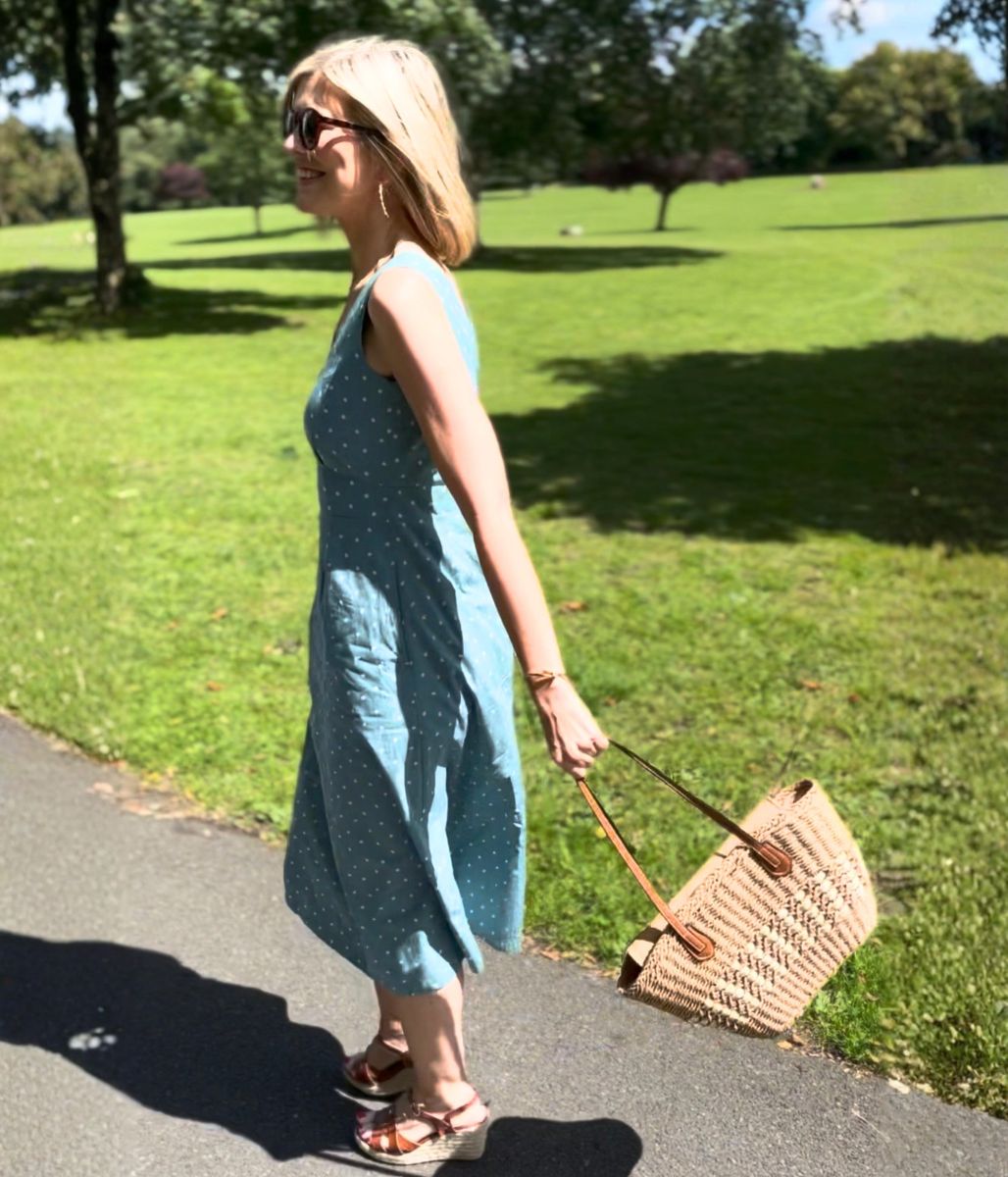 Ex Seasalt Dot Sky Beyond Dress