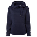 Acer Womens Oversized Supersoft Knitlook Fleece Hoody - Oxford Blue Marl