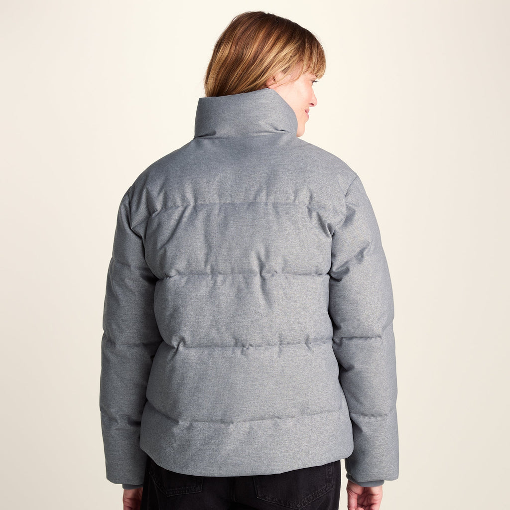 Allitt Womens Short Insulated Padded Jacket - Ice Grey Melange
