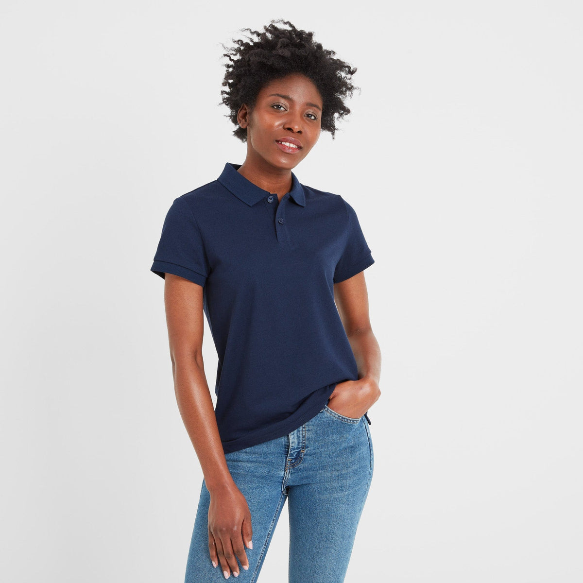 Aspley Womens Tech Polo - Navy