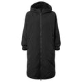 Banton Womens Oversized Shower Resistant Insulated Jacket - Black