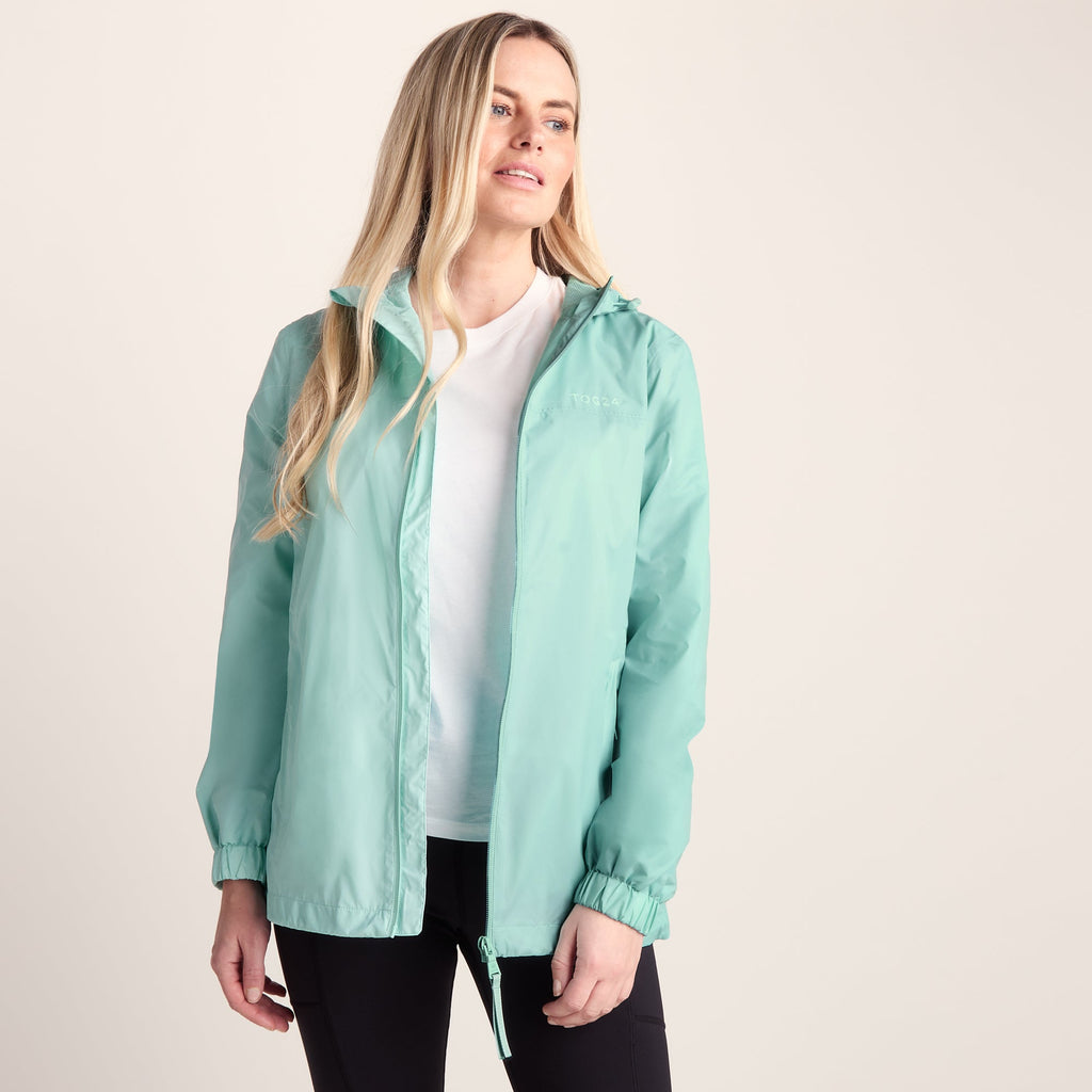 Craven Womens Waterproof Packaway Jacket - Eggshell Blue