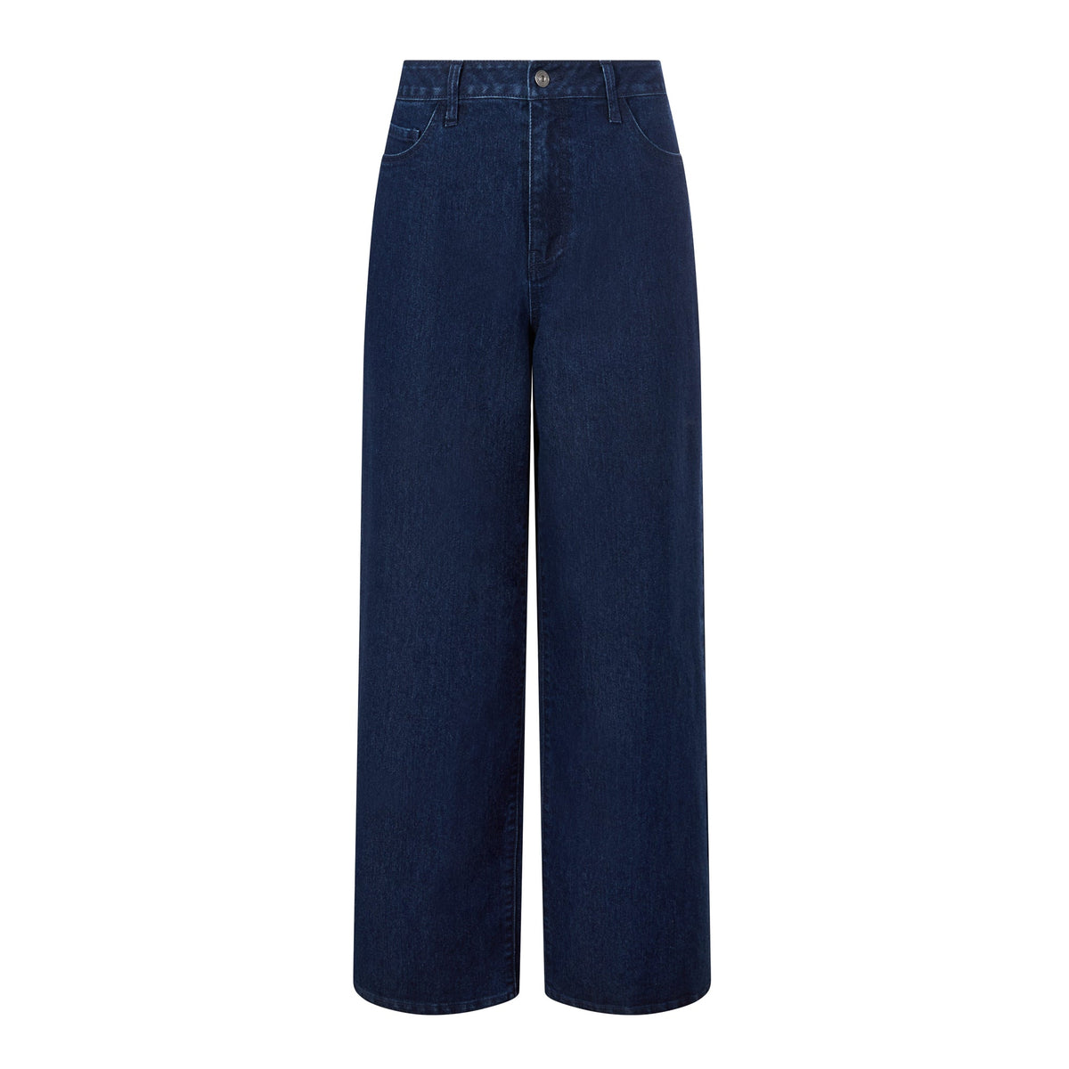 Harriet Womens High Rise Wide Leg Jeans - Indigo Blue