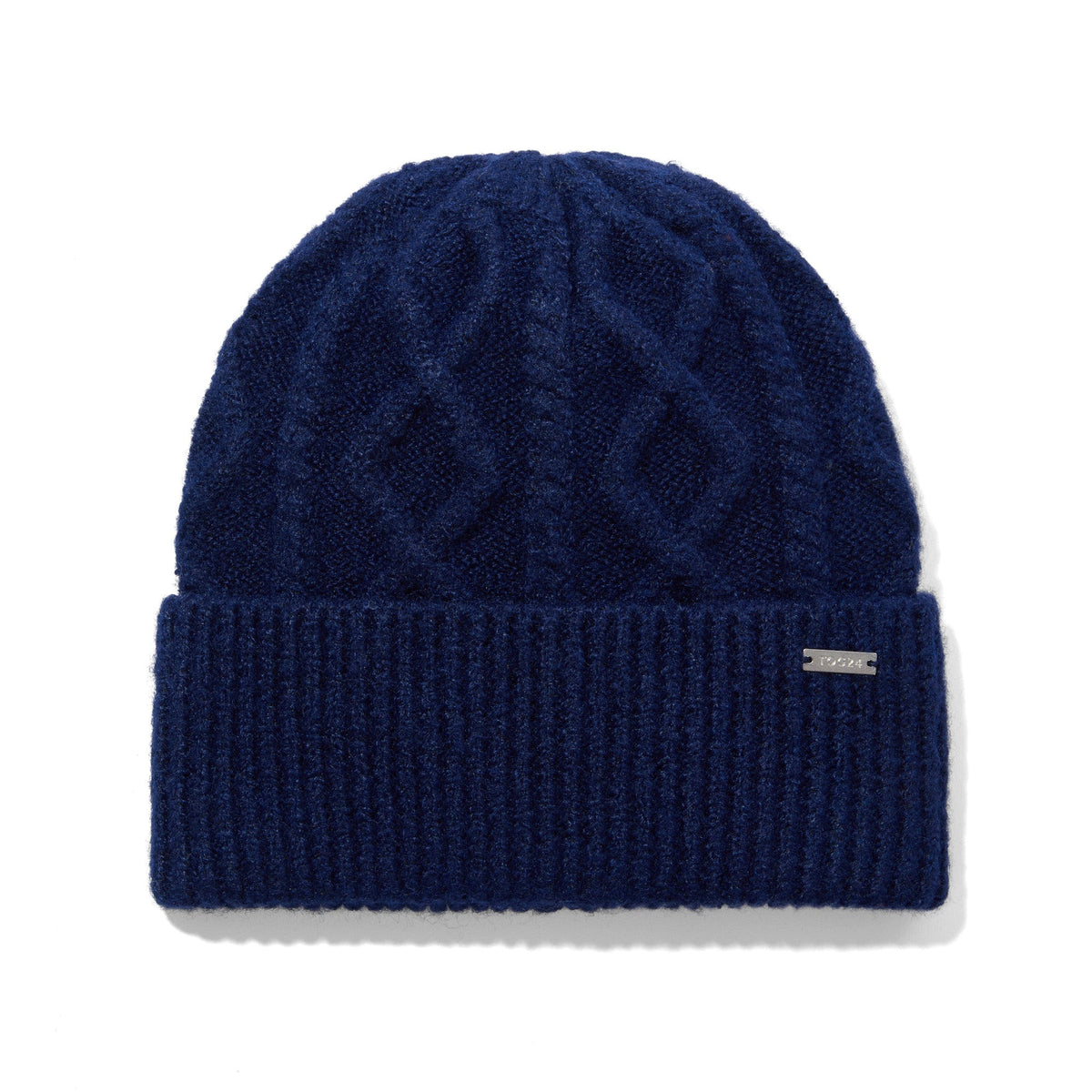 Janice Supersoft Cable Knit Beanie - Dark Indigo