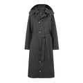 Jemima Womens Waterproof Longline Belted Trench Coat - Charcoal Melange