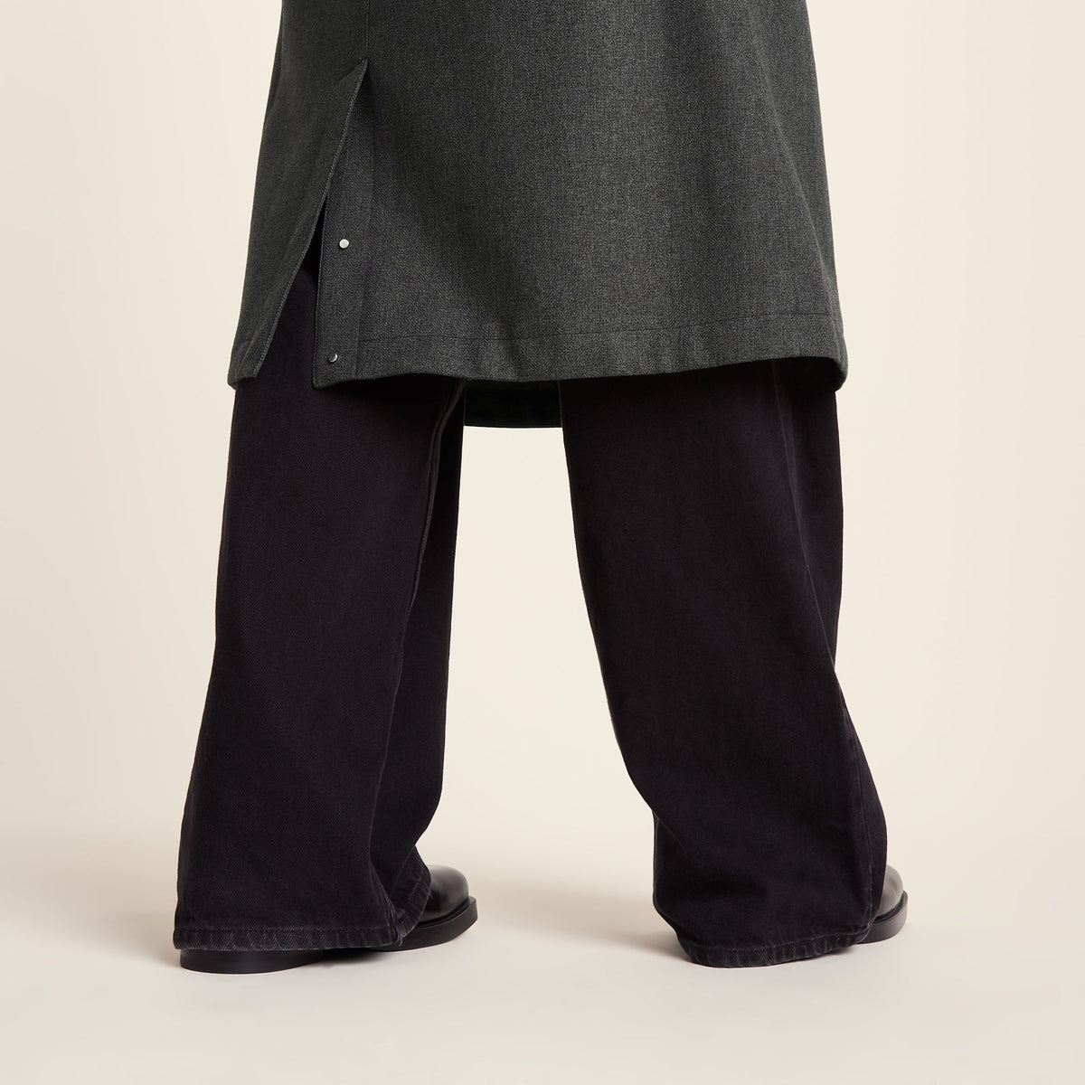 Jemima Womens Waterproof Longline Belted Trench Coat - Charcoal Melange