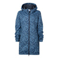 Kilnsey Womens Waterproof Jacket - Smokey Blue Wave Print