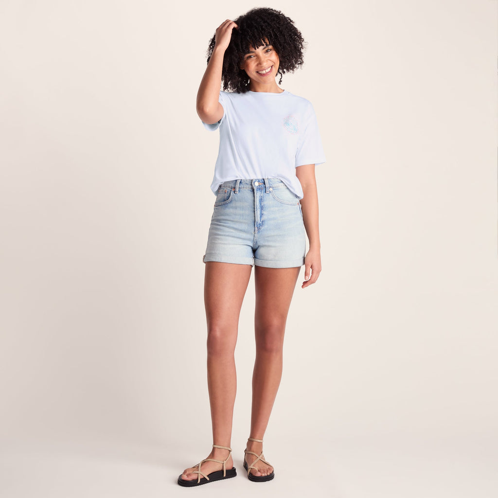Lakeside Womens 100% Cotton Supersoft Relaxed Fit T-Shirt - Optic White