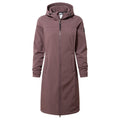 Marina Womens Long Water Resistant Softshell Jacket - Dark Mauve