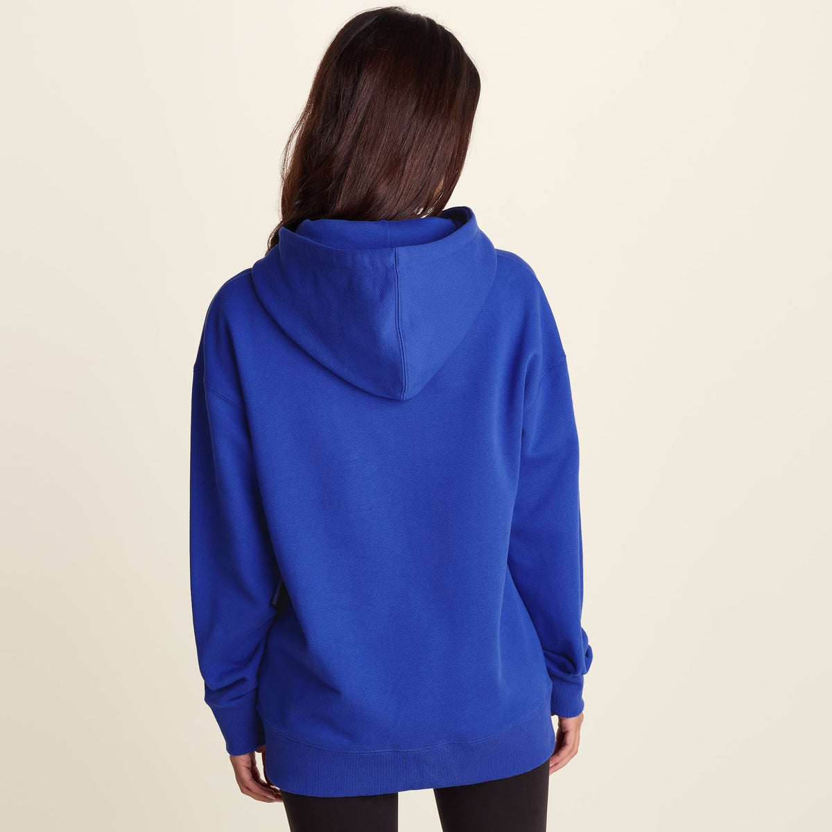 Meera Womens 100% Cotton Relaxed Fit Hoody - Cobalt Blue