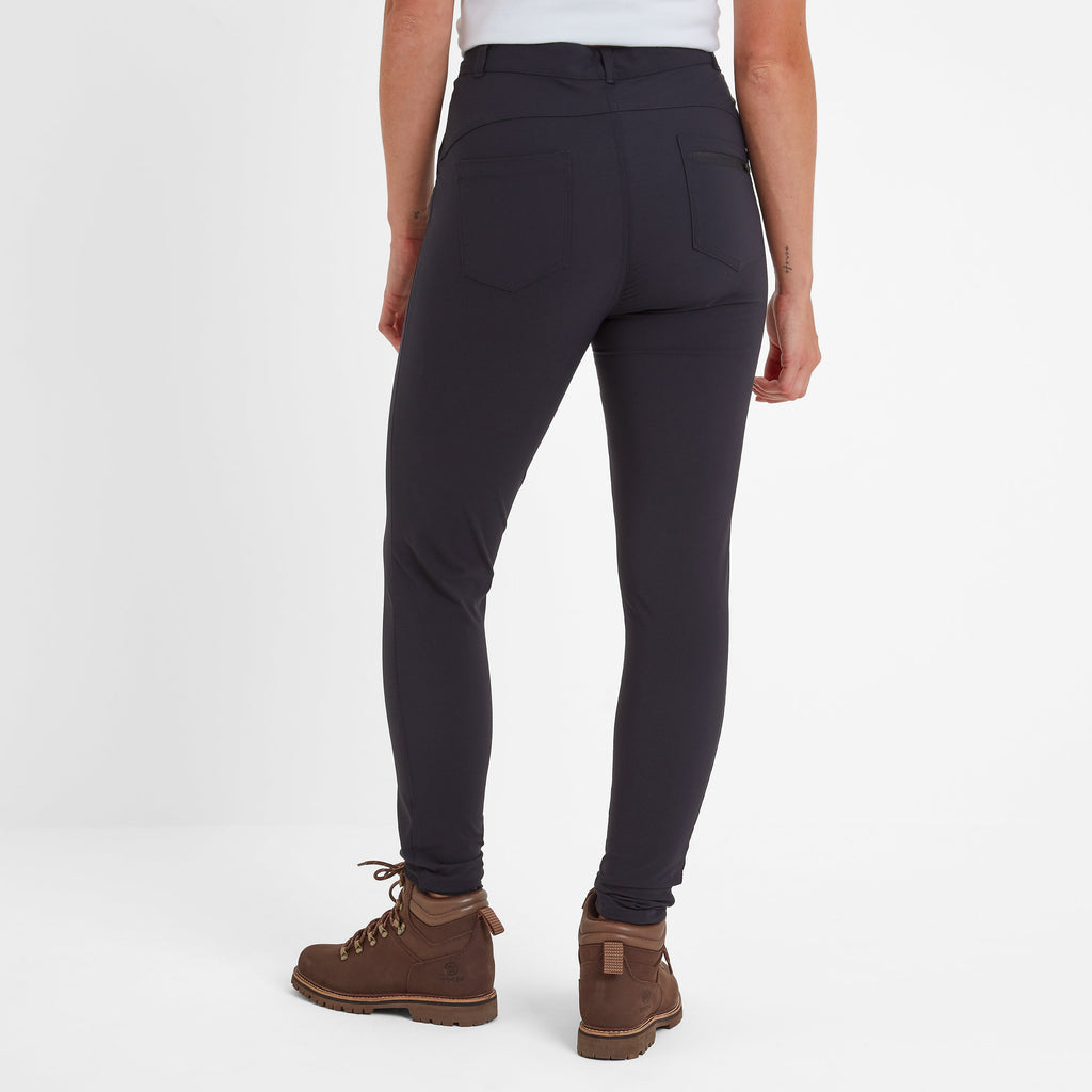 Milton Womens Water Resistant Slim Trouser Long - Black