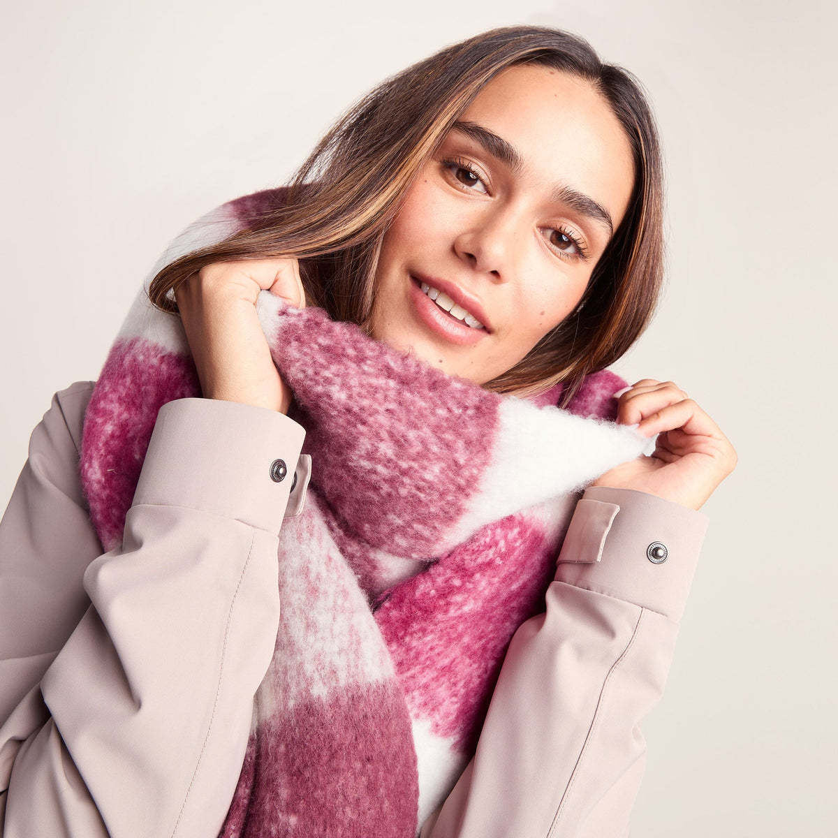 Miyara Woven Scarf - Washed Burgundy