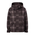 Ortega Womens Checked Waterproof Coat - Chocolate Brown