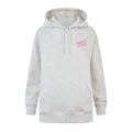 Positivity Womens Supersoft Heavyweight Graphic Print Hoodie - Ice Grey Melange