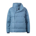 Radcliffe Womens Gingham Check Insulated Padded Jacket - Navy/Grey Gingham