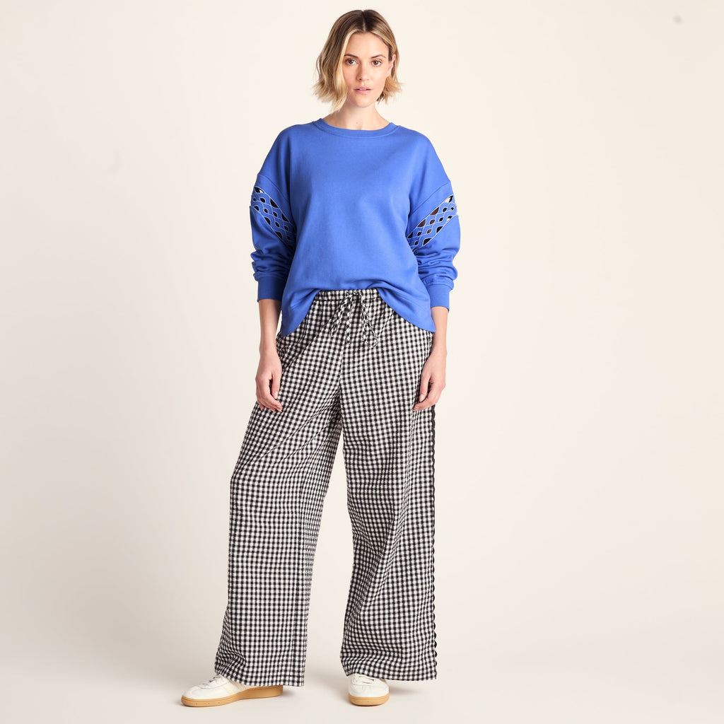 Samara Womens Relaxed Fit Supersoft Sweat - Cornflower Blue