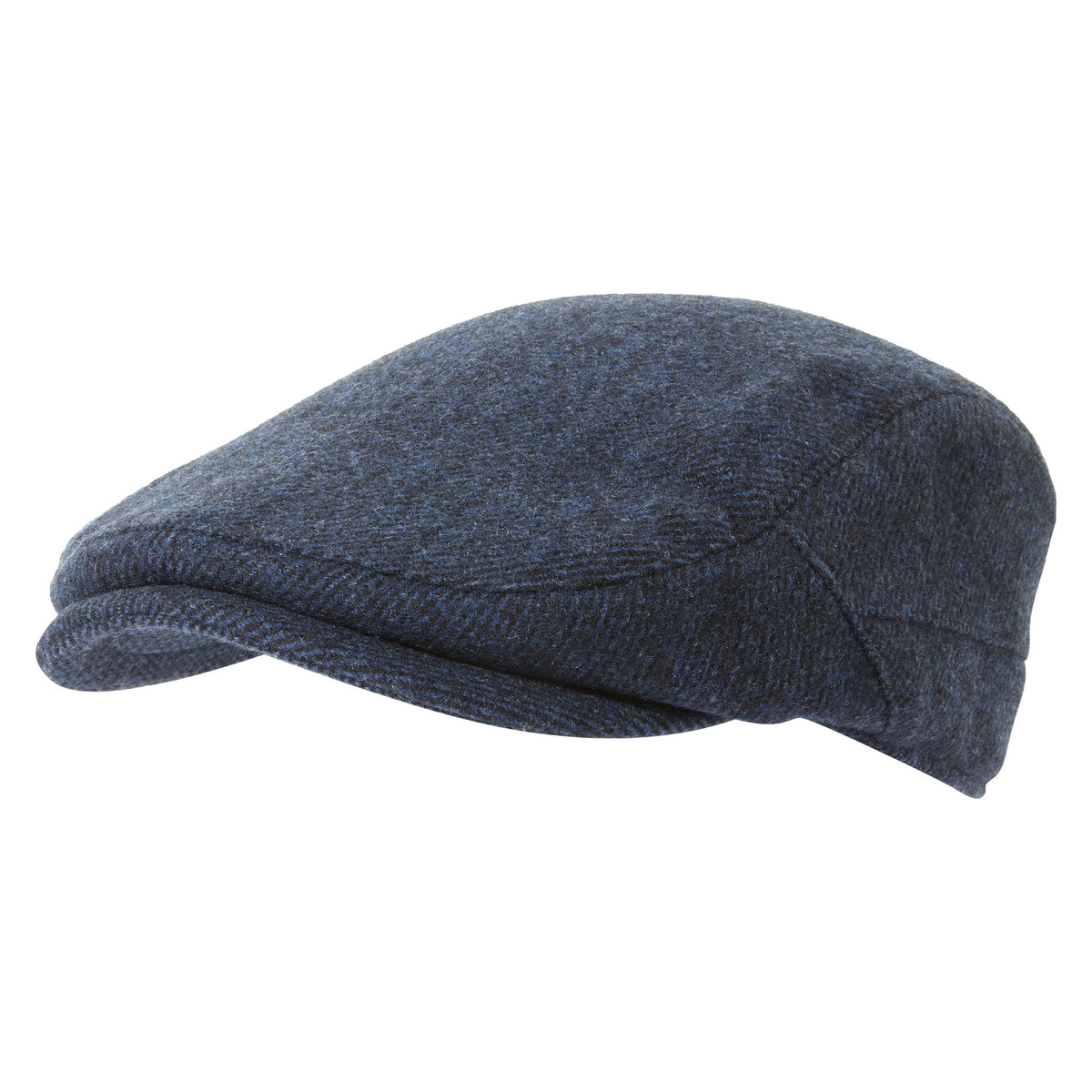 Weighton Knit Flat Cap - Blue Marl