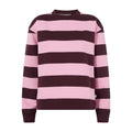 Yuri Womens Supersoft Crew Neck Striped Sweatshirt - Huckleberry Stripe