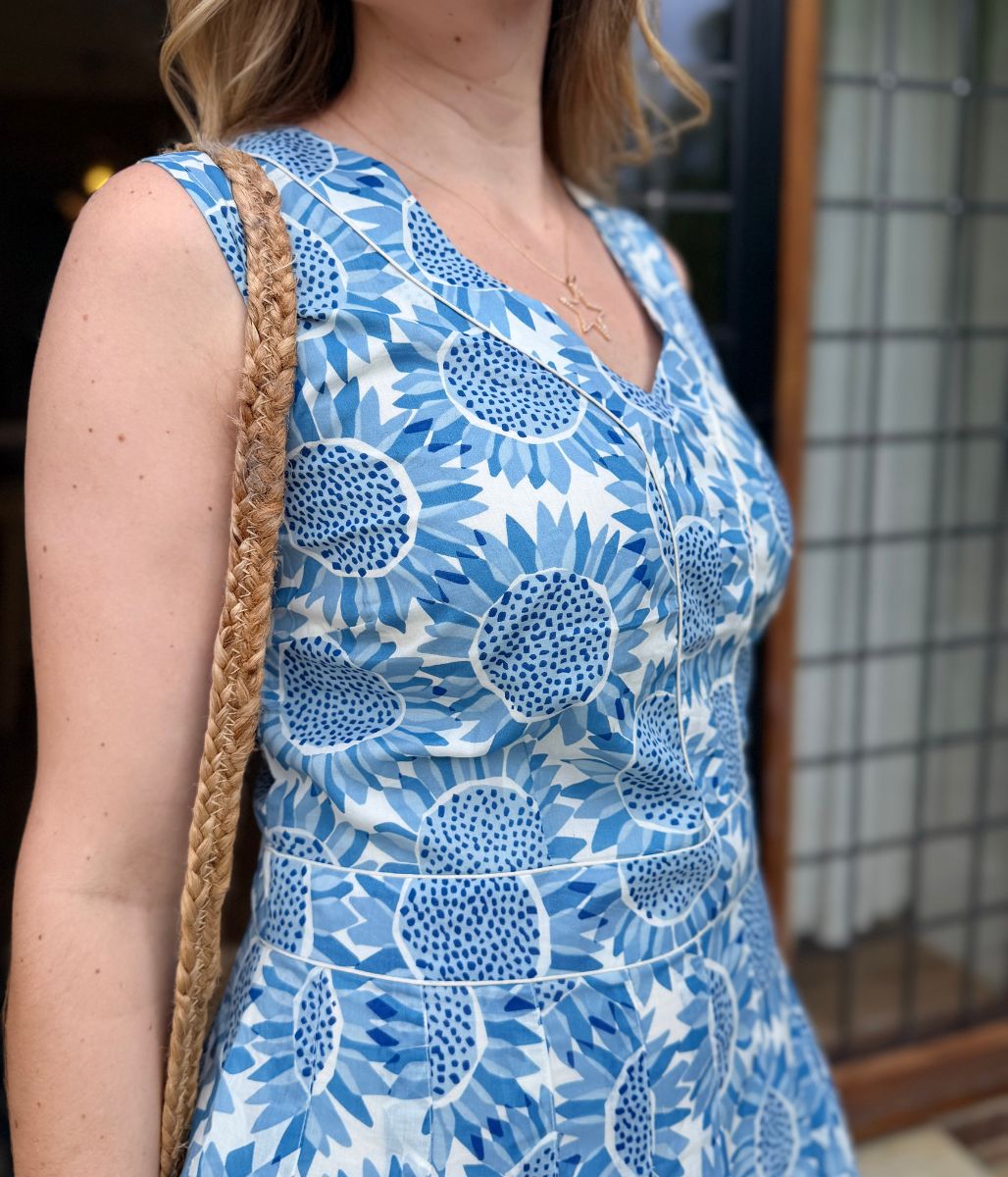 Ex Seasalt Blue Villa Garden Dress