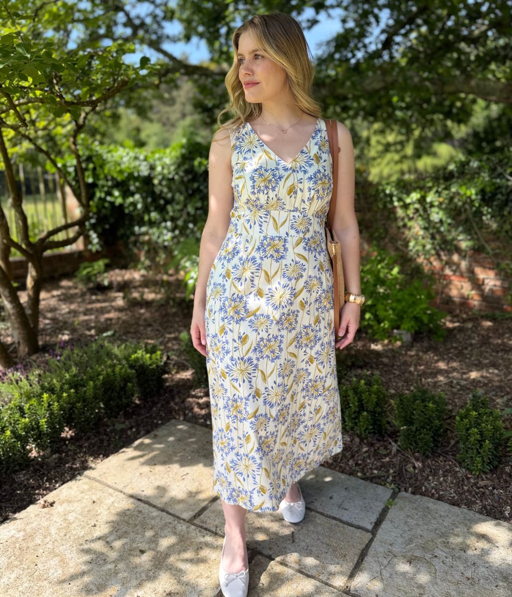 Ex Seasalt Agapanthus Sky Beyond Dress