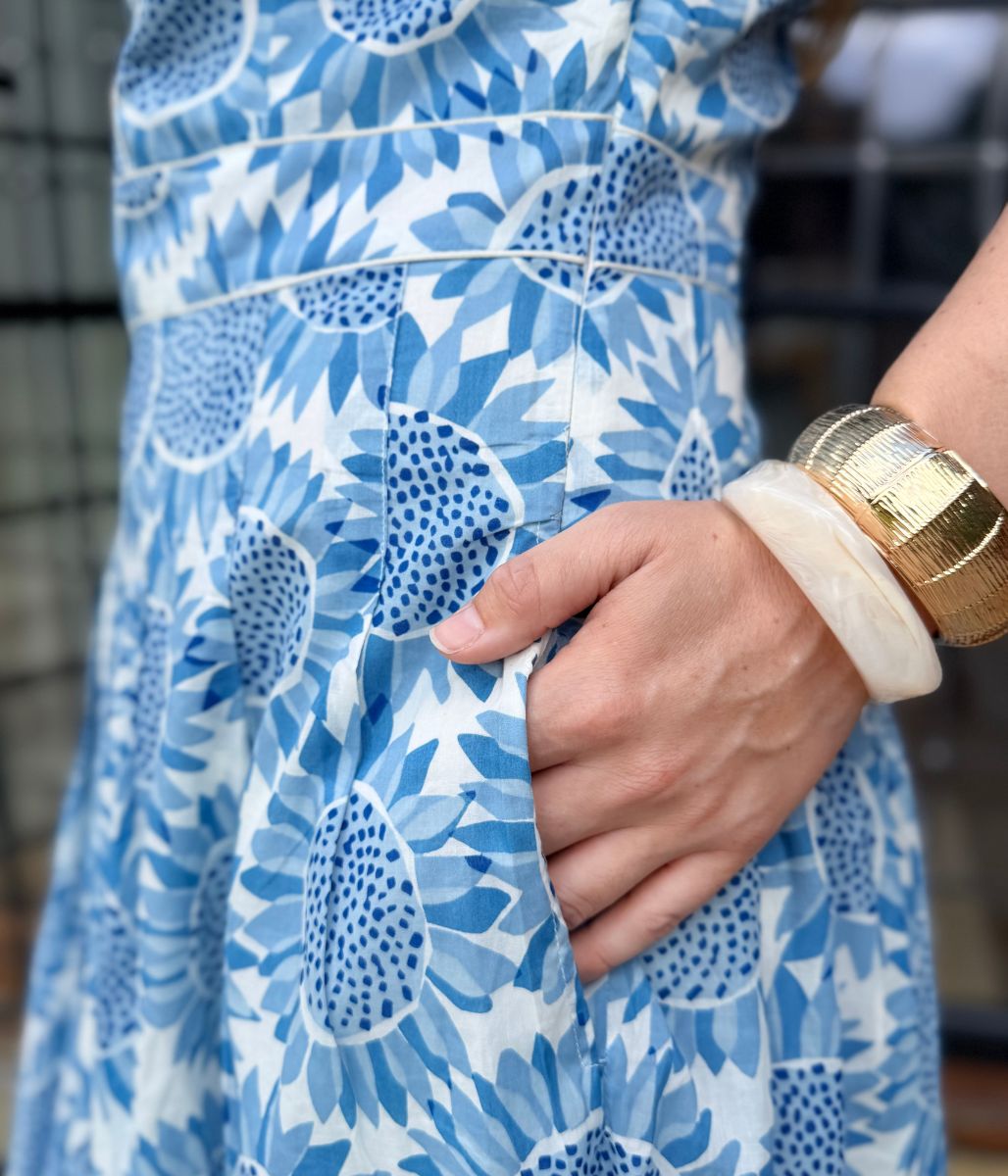 Ex Seasalt Blue Villa Garden Dress
