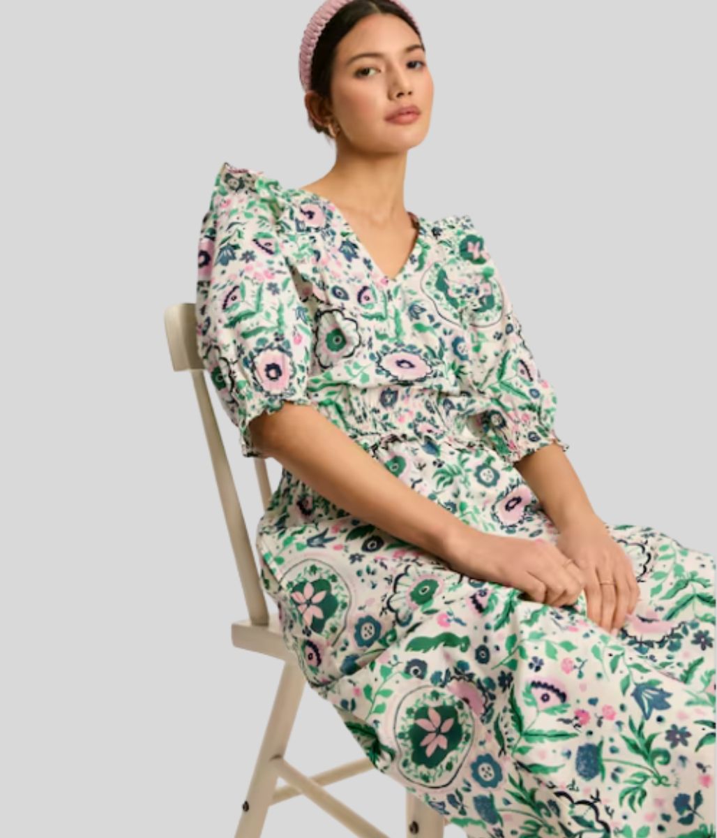 Rosalie Floral Frill Dress