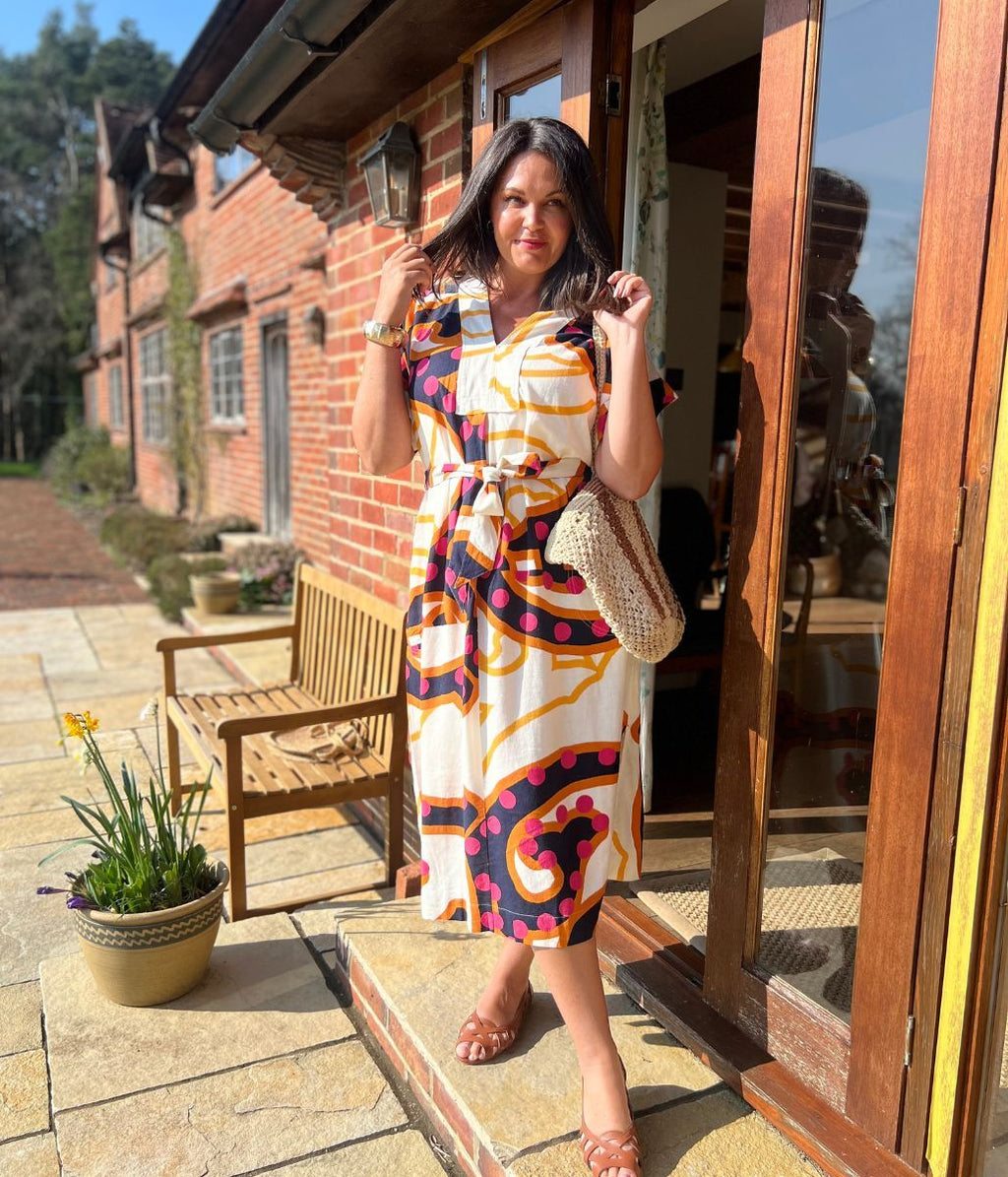 Marianne Linen Blend Midi Dress