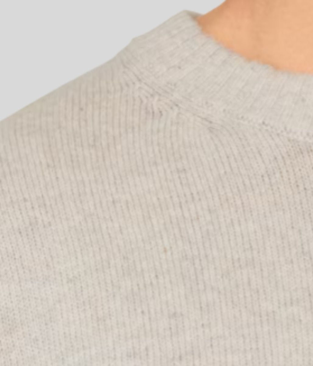 Grey Wool Blend Mens Jumper