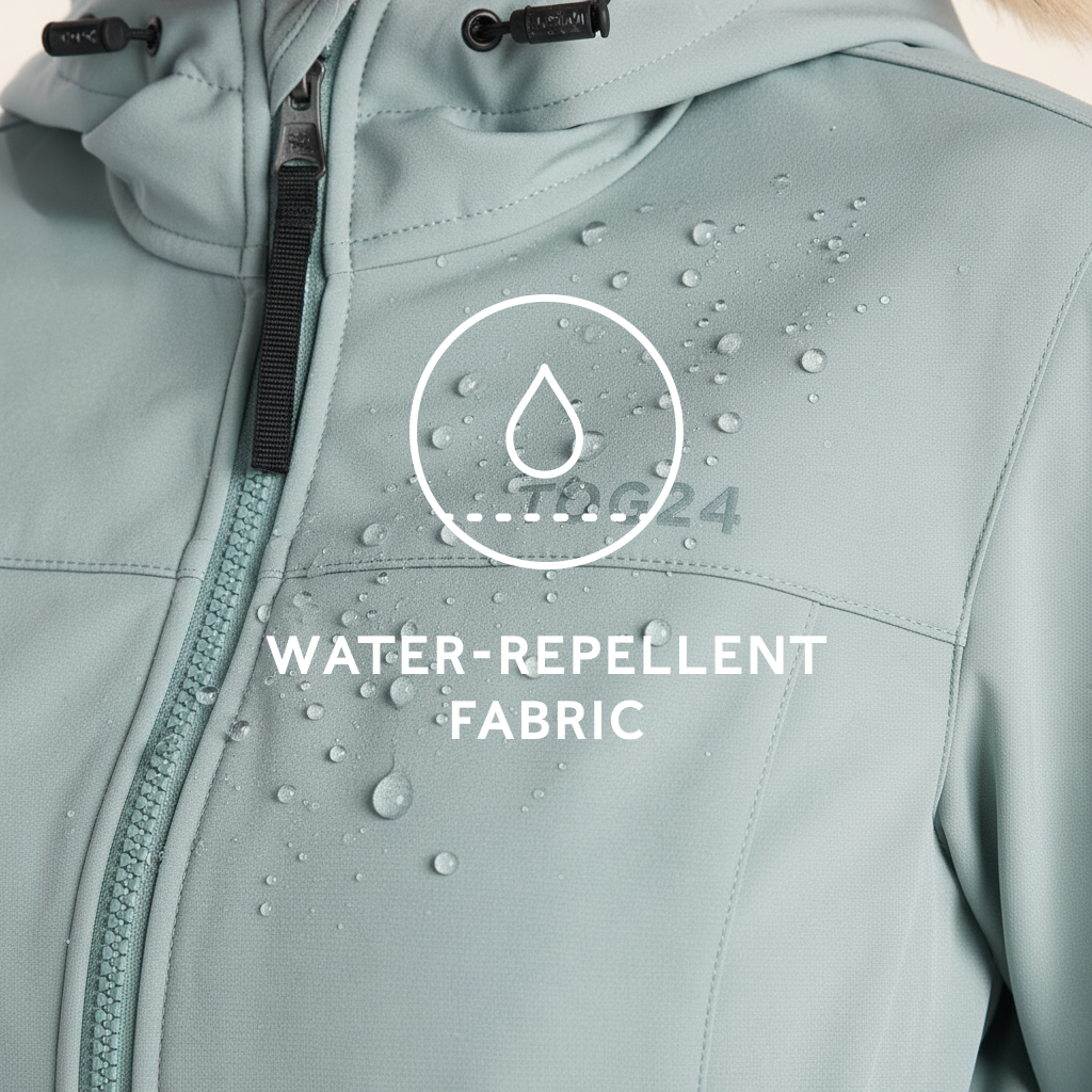 Marina Womens Long Water Resistant Softshell Jacket - Misty Grey