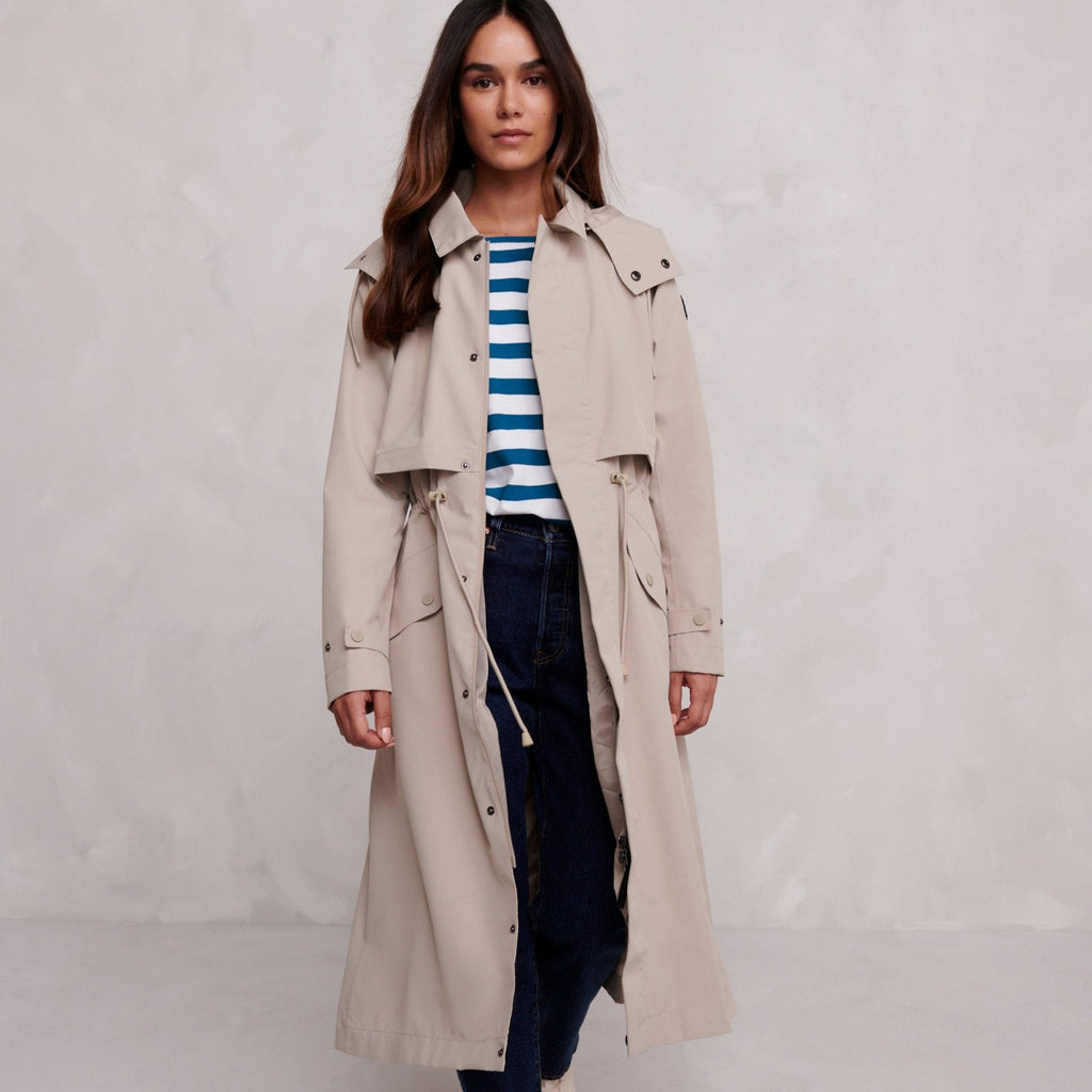 Alva Womens Waterproof Trench Coat - Taupe