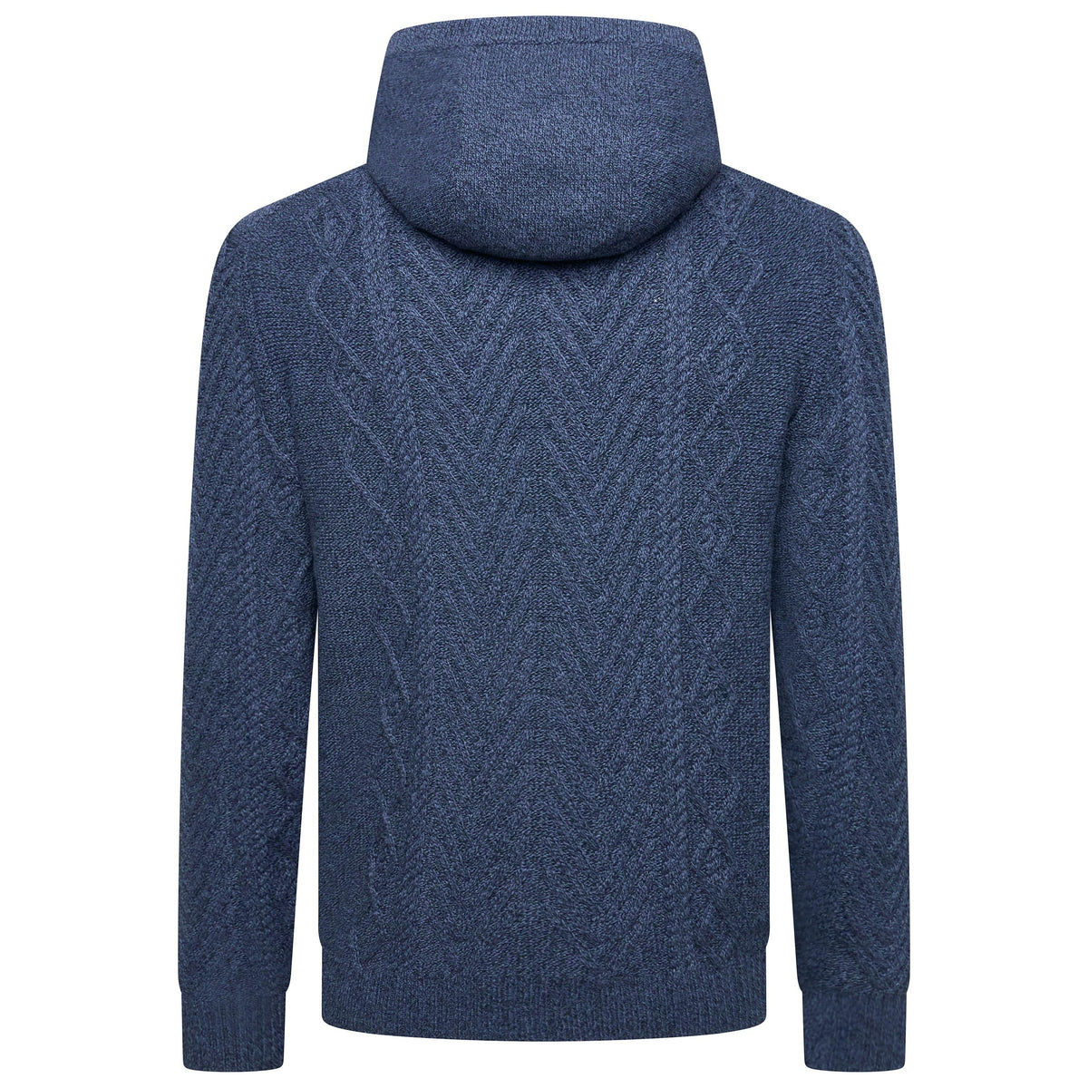 Crew Clothing Company Men's Cable Knit Pullover Hoodie, Regular Fit