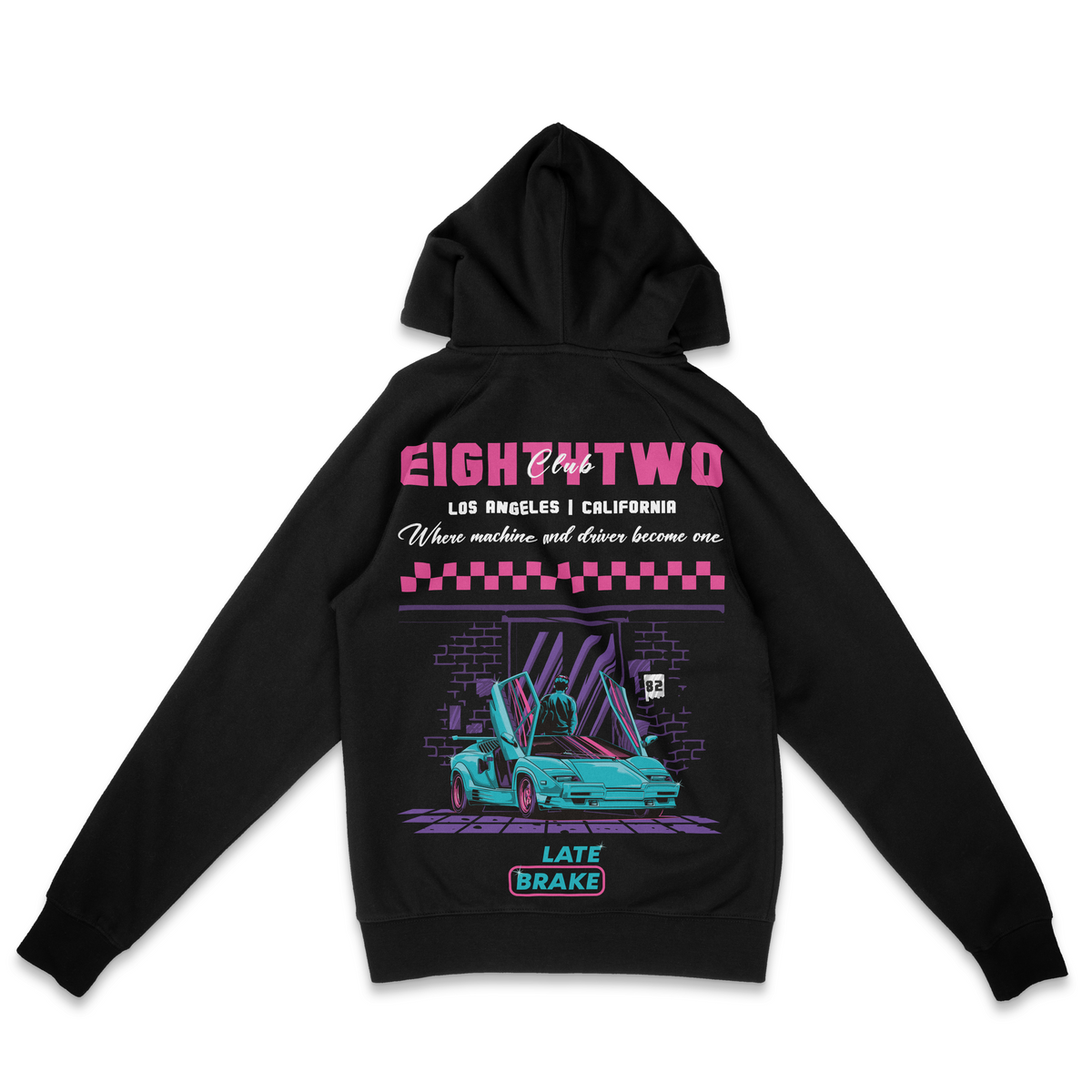 Late Brake Club 82 Hoodie T-Shirt Car Enthusiast Tee