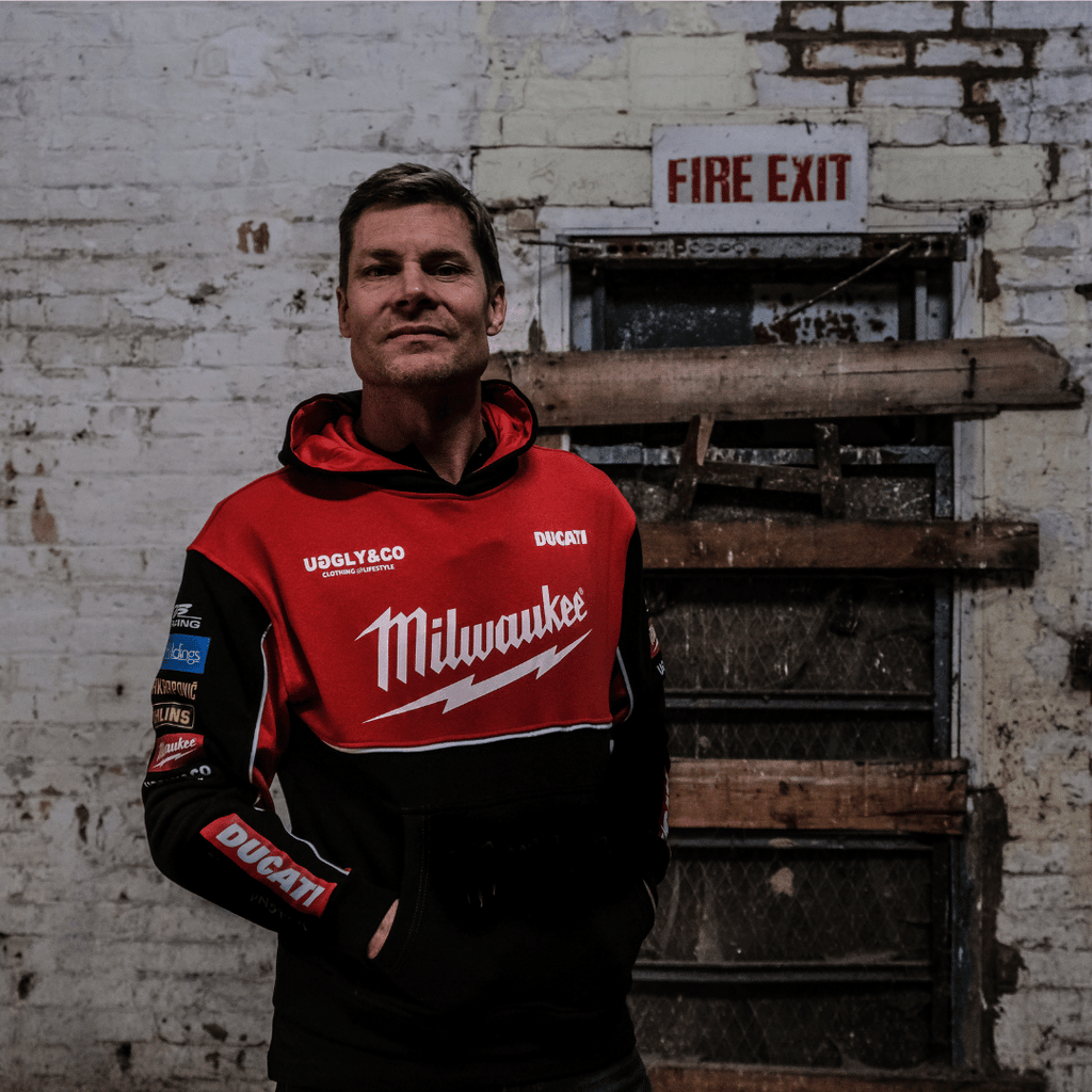 Milwaukee Ducati Teamwear Hoodie Official 2025 Heavyweight Fleece Lined
