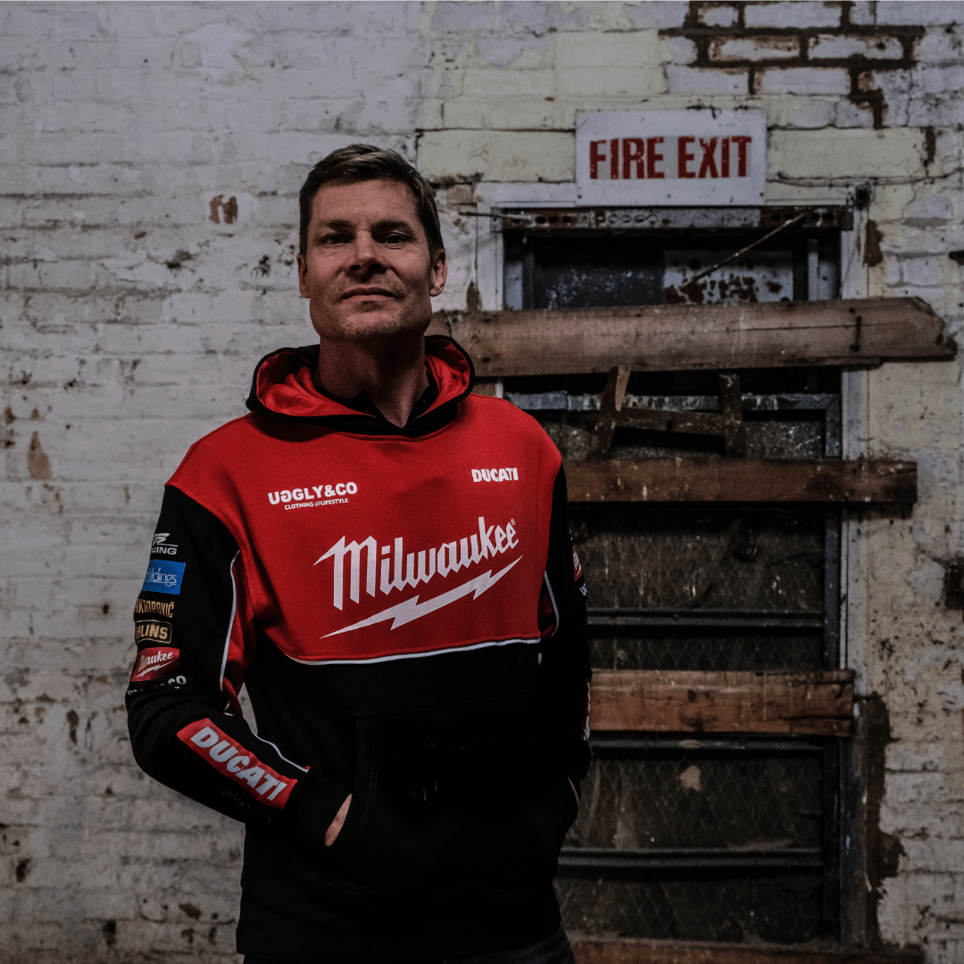 Milwaukee Ducati Teamwear Hoodie Official 2025 Heavyweight Fleece Lined