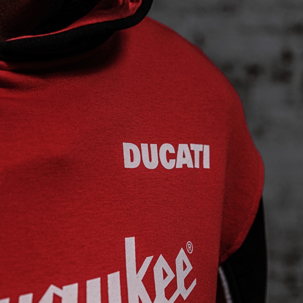 Milwaukee Ducati Teamwear Hoodie Official 2025 Heavyweight Fleece Lined